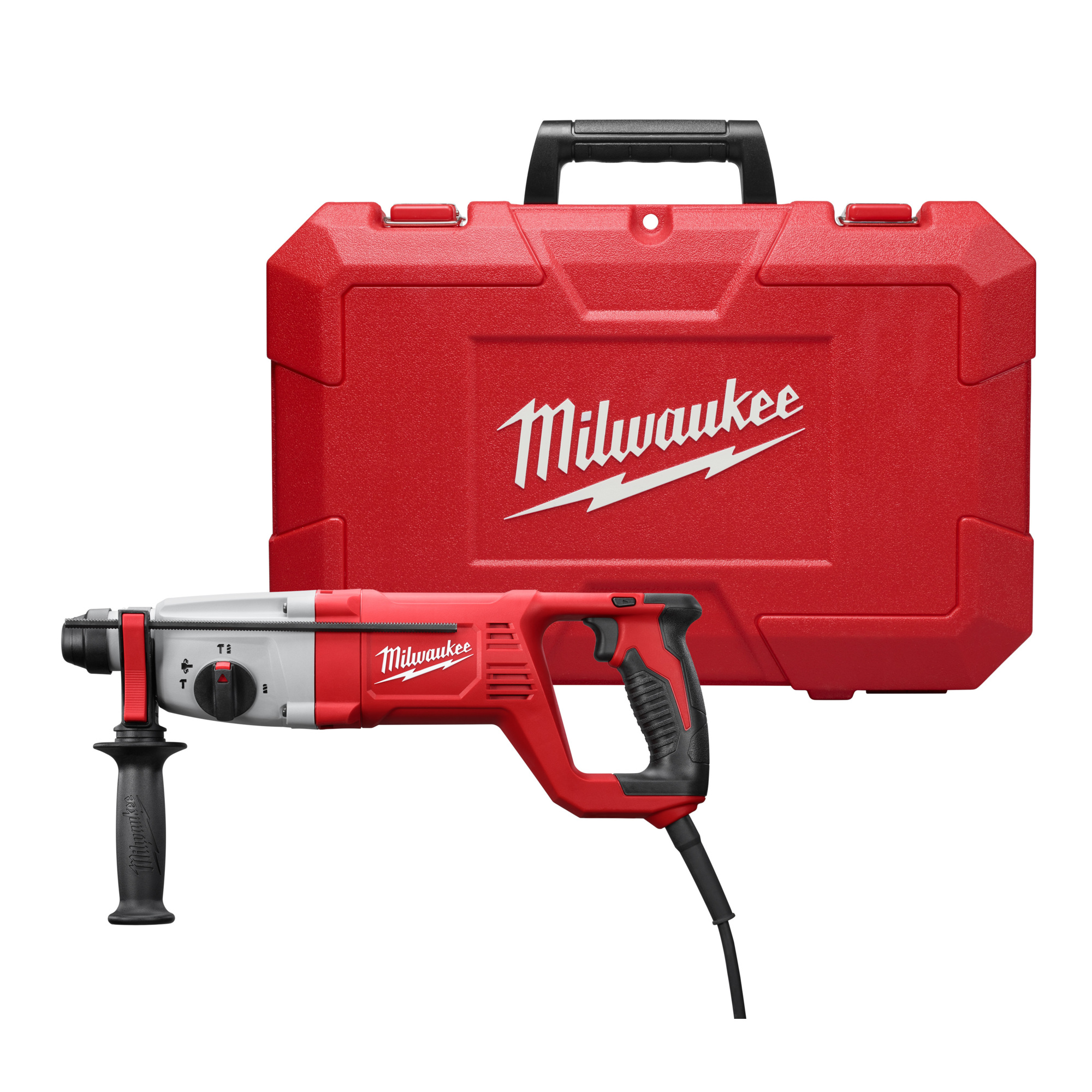 Milwaukee Corded SDS Plus D-Handle Rotary Hammer Drill, 1in., 5860 BPM, 8 Amp, Model# 5262-21